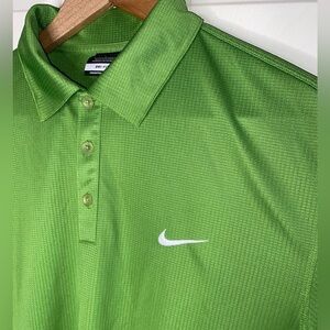 Nike Golf Athletic Polo Shirt, Rich Green, Men’s Size L, DRI-FIT